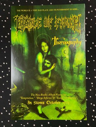 Cradle Of Filth “thornography” Poster Roadrunner Records 11x17