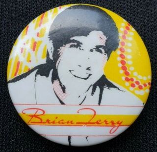 Bryan Ferry Vintage Button Badge Roxy Music Brian Eno Glam Art Prog Rock