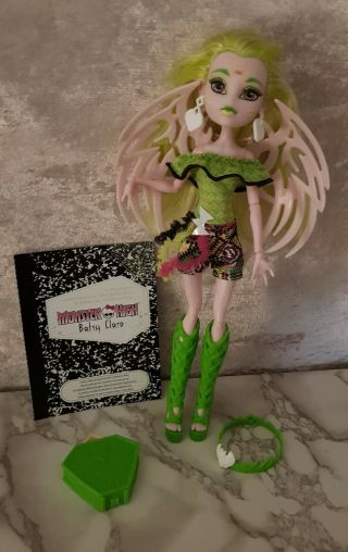 Monster High Doll Batsy Claro Brand Boo Student.
