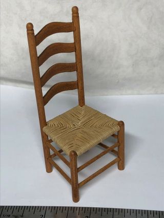 1:12 Miniature Furniture Doll House Artisan Wood Sonia Messer Chair Dining S
