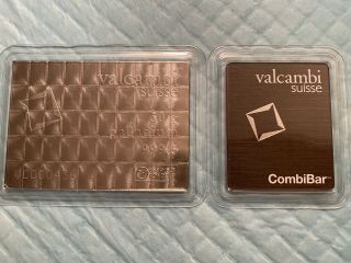 50x 1 Gram Palladium Combibar™ - Valcambi Suisse (in Assay) - Sku 75738