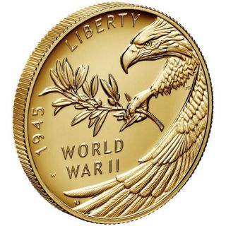 End Of World War Ii Ww2,  75th Anniversary 24 - Karat Gold Coin (in Hand)