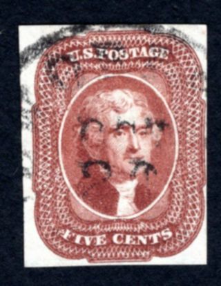 Usa 1856 Stamp Skott 12 Cv=700$