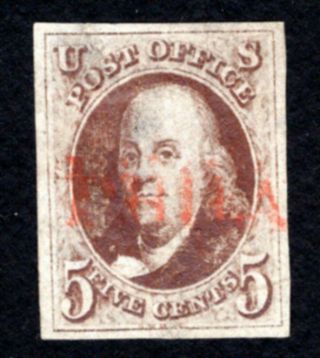 Usa 1847 Stamp Skott 1a Cv=850$