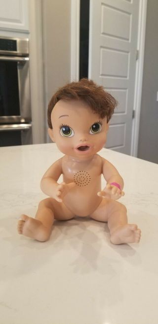 2013 Hasbro Baby Alive Brunette All Gone Interactive Doll