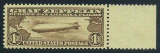 1930 Us Zeppelin $1.  30 Sc C14 Nh Cat $550