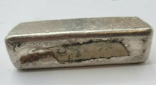W.  H.  Foster Inc.  Vintage Hand Poured Silver Bar 16.  22 Oz Troy 504 grams 3