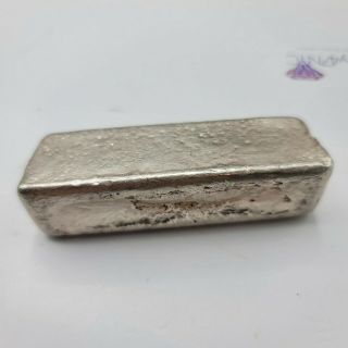 W.  H.  Foster Inc.  Vintage Hand Poured Silver Bar 16.  40 Oz Troy 510 grams 3