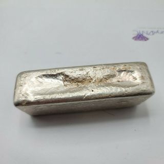 W.  H.  Foster Inc.  Vintage Hand Poured Silver Bar 16.  40 Oz Troy 510 grams 6