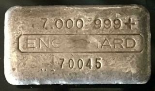 Engelhard 7 Oz Silver Bar - 6th Series 100 Tier 1 S/n 70045 Partial X8 Y9