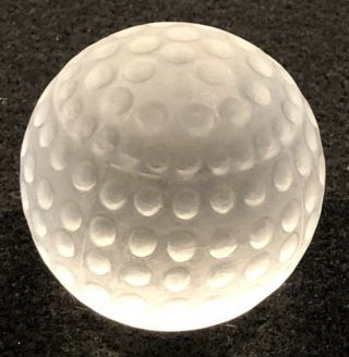 Frosted Glass Golf Ball Paperweight; 2 1/4” Diameter,