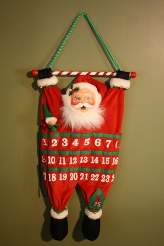 Annalee Santa & Elf Countdown To Christmas 32 " Advent Calendar