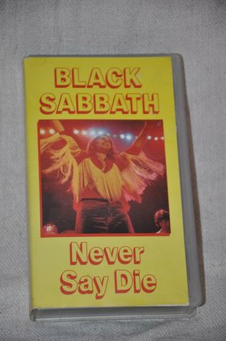 Black Sabbath Live 1978 Never Say Die Concert Ozzy Osbourne Geezer Butler Vhs