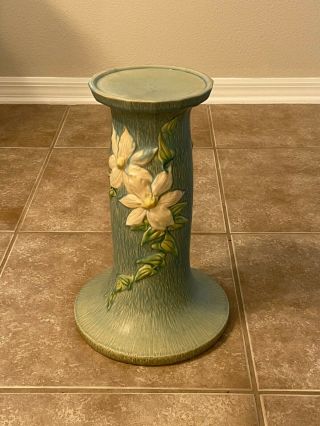 Vintage Roseville 667 8” Jardiniere Pot & Pedestal Fantastic 2