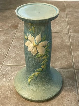 Vintage Roseville 667 8” Jardiniere Pot & Pedestal Fantastic 3