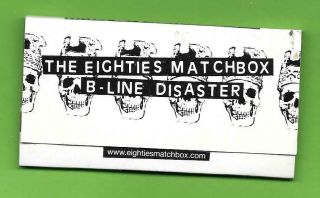Eighties Matchbox B Line Disaster Horse Of The Dog Rare Promo Book Of Matches