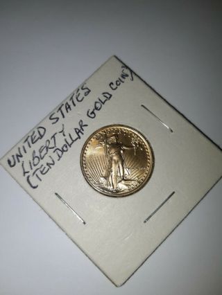 1986 Gold 1/4 Oz Gold American Eagle $10 Us Gold Eagle Coin