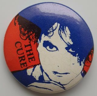 The Cure Vintage Button Badge Goth Post Punk Rock Robert Smith Pin