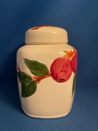 Franciscan Apple 5 1/2 " Hexagonal Tea Canister And Lid (lid)