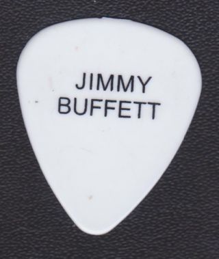 Jimmy Buffett White Guitar Pick 1990s Tour Margaritaville Coral Reefer Band