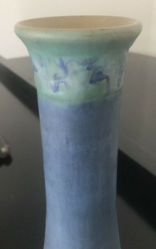Newcomb College Pottery Vase 11.  75” 4