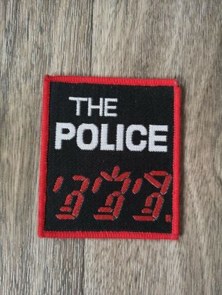 Vintage Official The Police Ghost In The Machine Sew On Patch Circa 1981