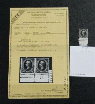 Nystamps Us Stamp 261a Og H $2100 Pf Cert N6x1168