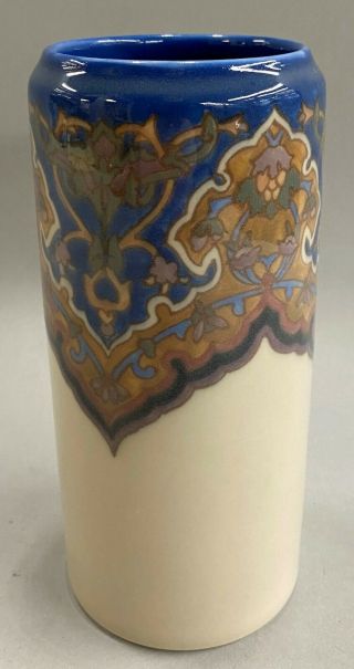 Rookwood Pottery Jewel Porcelain Vase with Arabesque Design,  Arthur Conant 1918 3