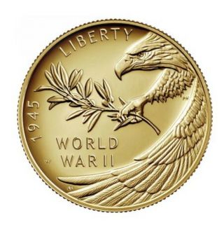 End of World War II 75th Anniversary - 24 - Karat Gold Coin Ready to Ship 2