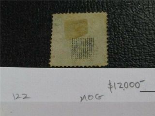 nystamps US Stamp 122 OG H $12000 N6x104 2