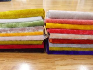 18 Colors Vintage Long Pile Miniature Mini Bear Velvet Rayon Fur Fabric