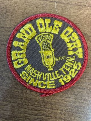 Vintage Grand Ole Opry 3 Inch Patch Nashville Tn Since 1925