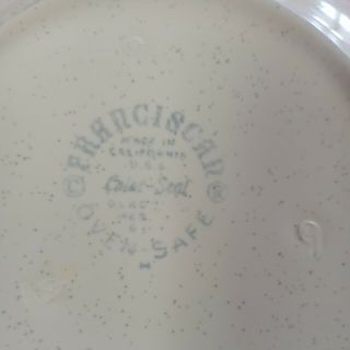 Franciscan Atomic Starburst Salad/Cereal Bowl - Set of 6 W/ 3 side bowl 9 total 6