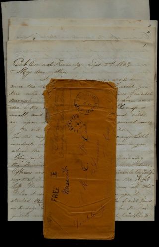 Civil War Letter - 36th Massachusetts Infantry - Historic Content From Kentucky