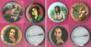 Bob Marley Pin Badges X 6 In From Trusted Uk Seller