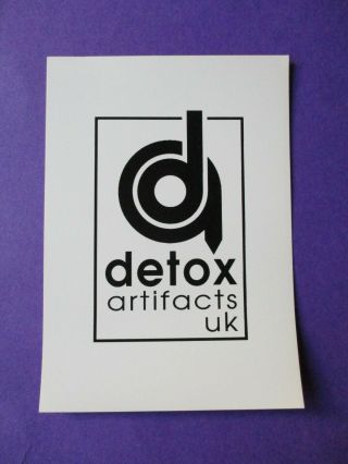 4ad Detox Artifacts Uk Label Promo Postcard 1996 Indie Thrush Puppies