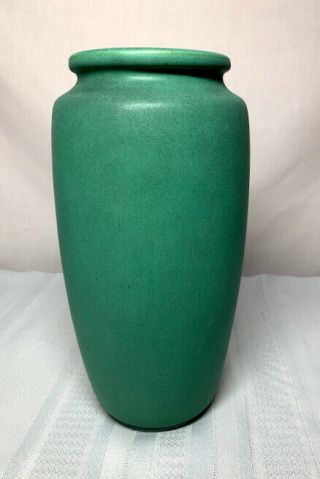 Teco Pottery,  Matte Green Large Swollen Form,  Arts & Crafts,