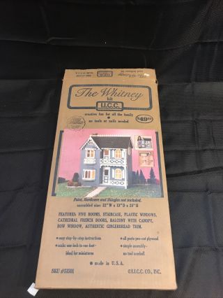 I.  I.  C.  C.  " The Whitney " Wood Doll House Kit 51501 Unassembled