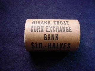1963 - D Franklin Half Dollar Girard Trust Corn Exchange Bank Roll 20 Bu Coins 5
