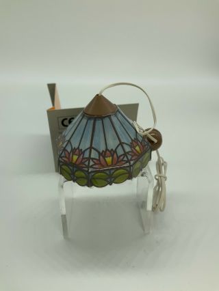 Dollhouse Miniature Bodo Hennig Hanging Light Faux Stained Glass