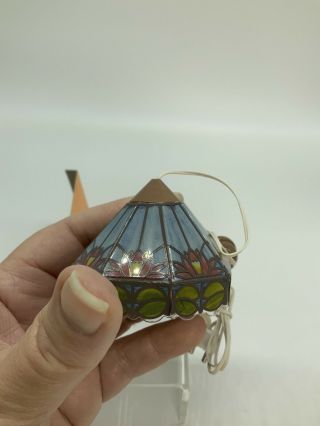 Dollhouse Miniature Bodo Hennig Hanging Light Faux Stained Glass 2