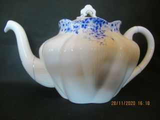 Vintage Shelley Dainty Blue Teapot Large 6 Cups Approx 051/28