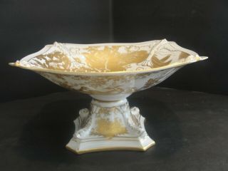 Royal Crown Derby Gold Aves Bowl - Dolphin/large - Footed 10 3/4 X 5 3/8