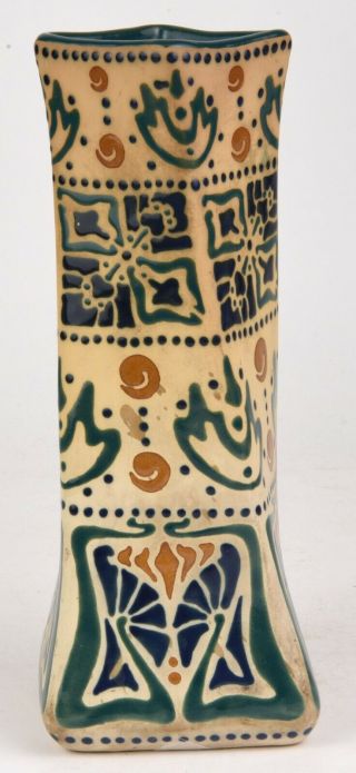Roseville Pottery Fudji 10 " Tall Arts And Crafts Vase Fantastic Decoration
