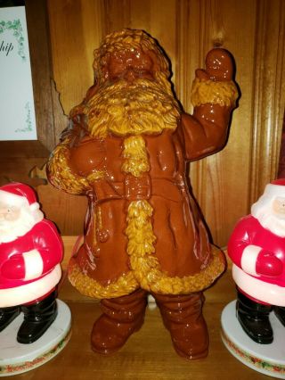 Ned Foltz Redware Clay Santa Claus Huge Biggest Ever Seen Limited Edition 37/100