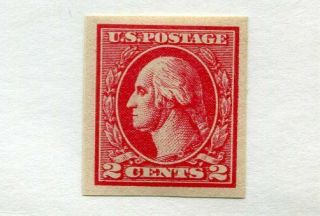 1920 U.  S.  Scott 533 Two Cent Washington Imperf Stamp Never Hinged