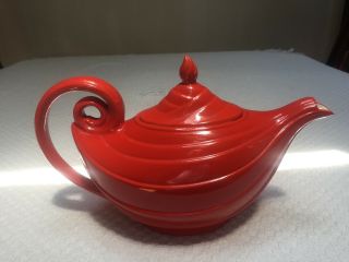 Vintage Hall Red Aladdin Teapot Flawless,  Sundial Cookie Jar & Syrup
