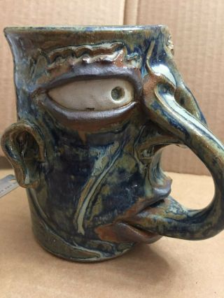 Rezner Alabama Southern Folk Art Pottery Mug 3