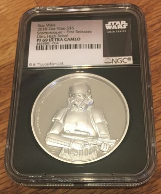 2018 Star Wars NGC PF 69 2oz Silver $5 
