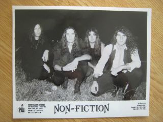Non - Fiction Vintage 8x10 B/w Promo Glossy Press Photo Hard Rock Band 1980 